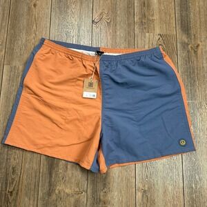 Patagonia Baggies Shorts 5" Inseam Men XXL Peace Patch Utility Blue Color Block